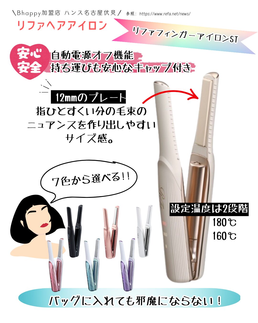 リファフィンガーアイロンSTの機能