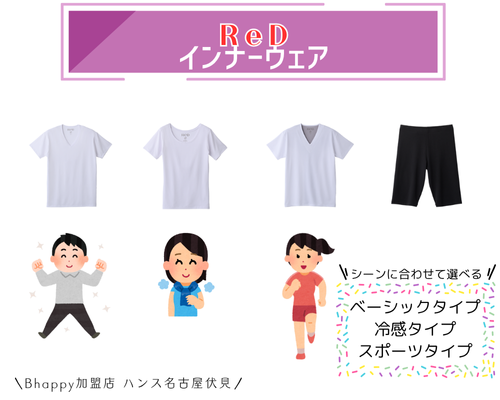 ReDレッドリカバリーウェアのインナーはどれがいい？