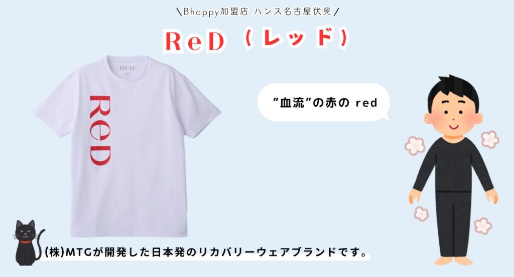 MTGが開発したReDレッドリカバリーウェアの紹介