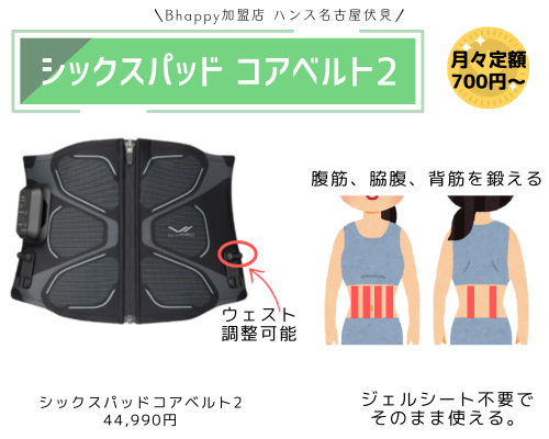 シックスパッドコアベルト２