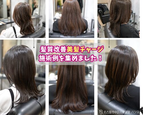 髪質改善美髪チャージの施術例/美容室ハンス名古屋